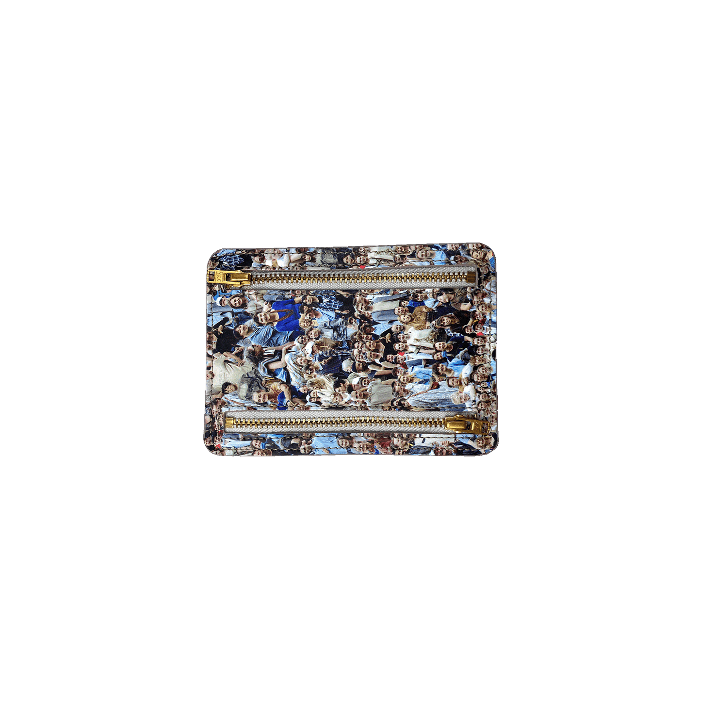 BC 4 Zipper Purse Small Faces Print