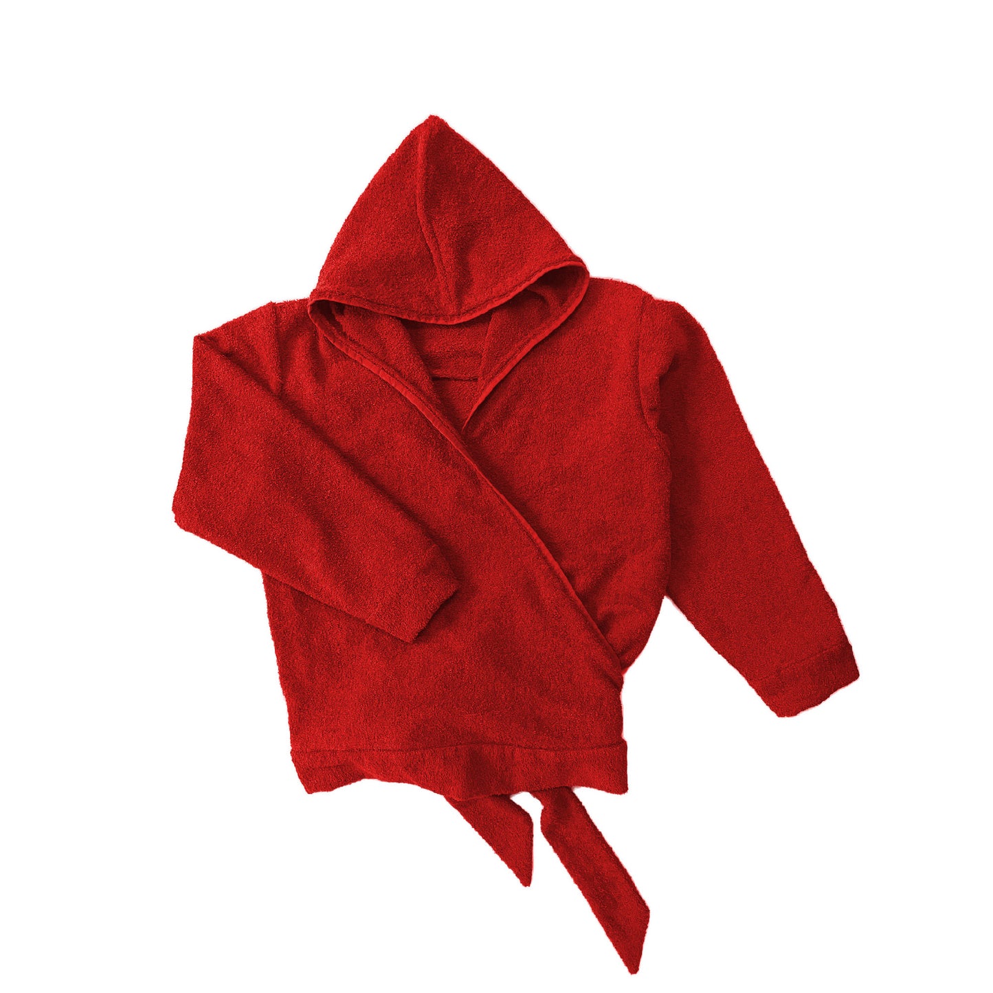 Nº75 BathrobeV-hood Terrycloth Red