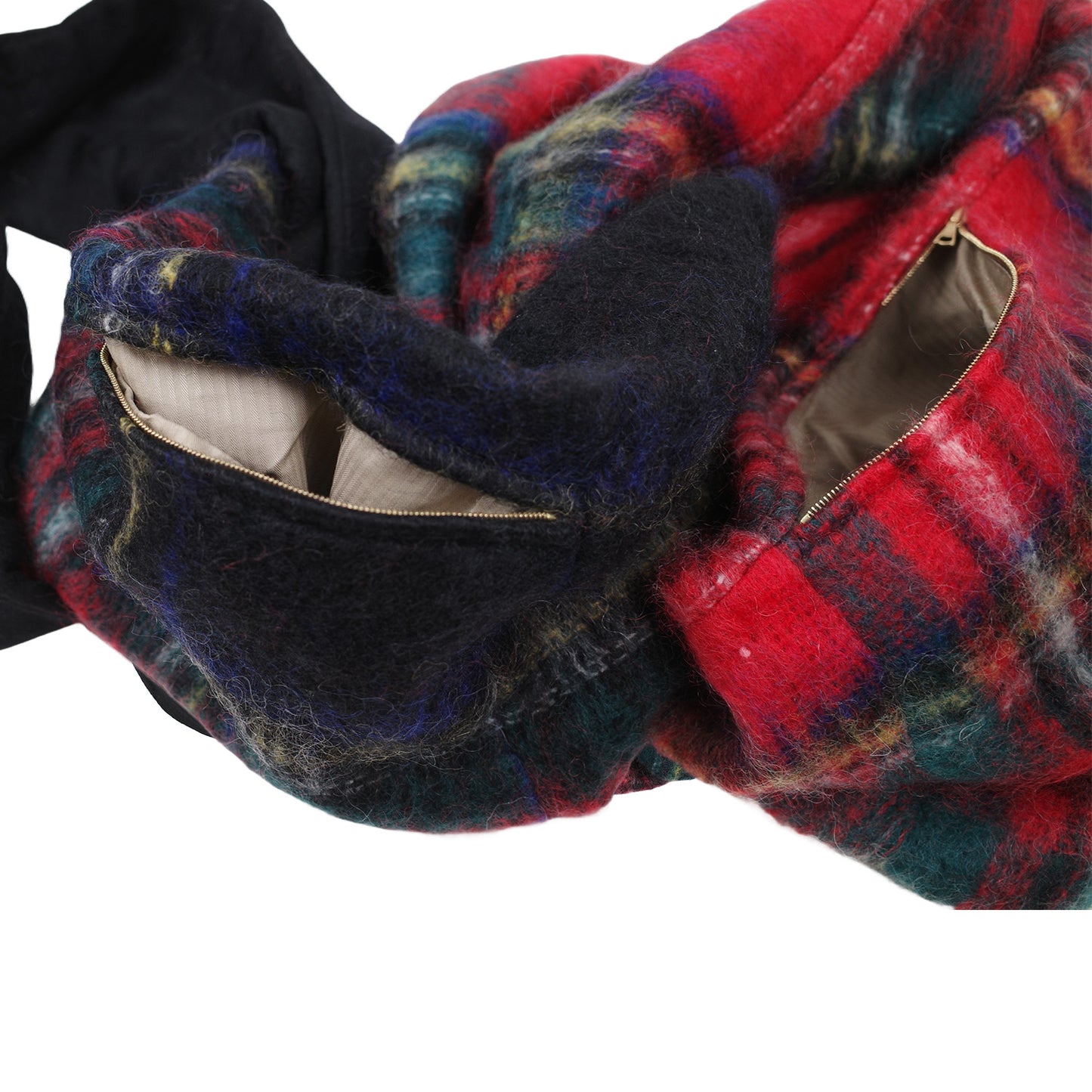 Nº75 Chainbag Mohair Check Mix