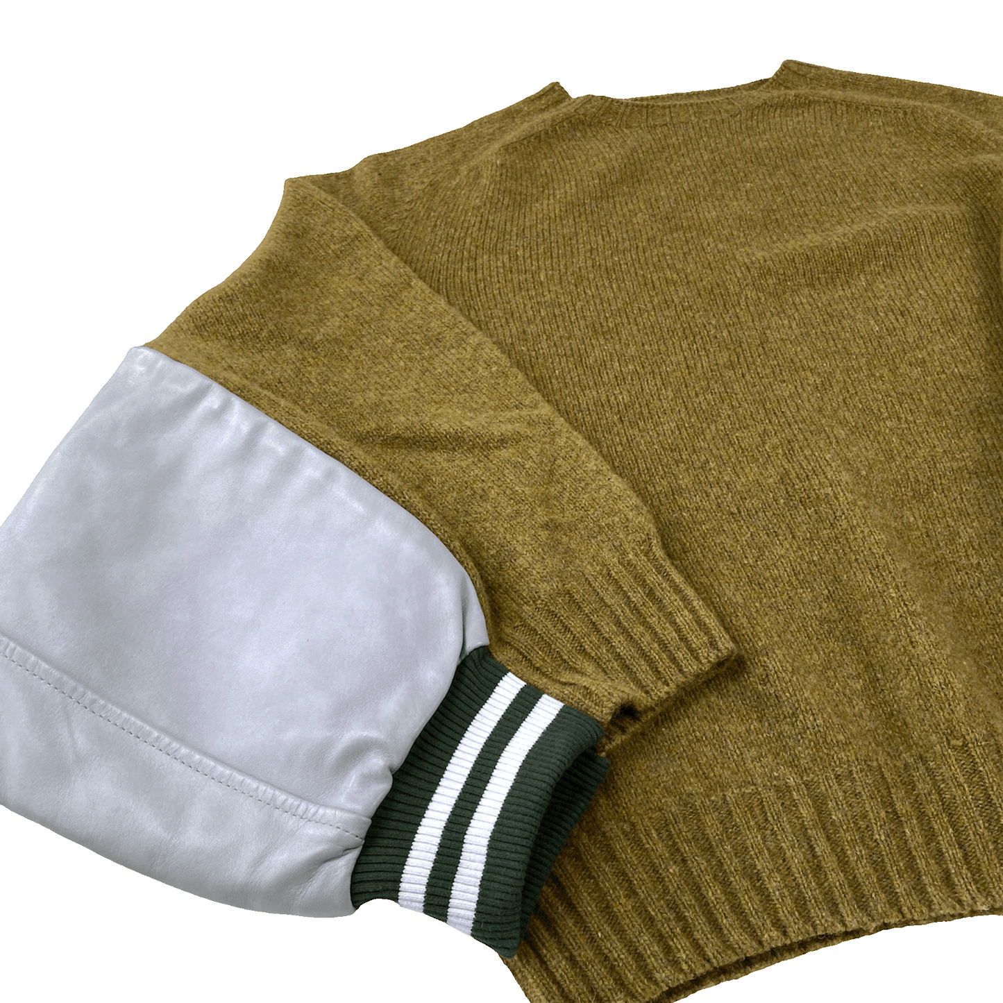 Nº65 Doublesleeves Asparagus/Light Grey