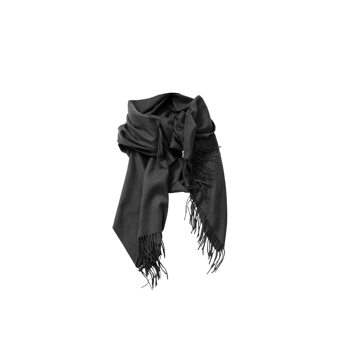 Draps Long Wool Black