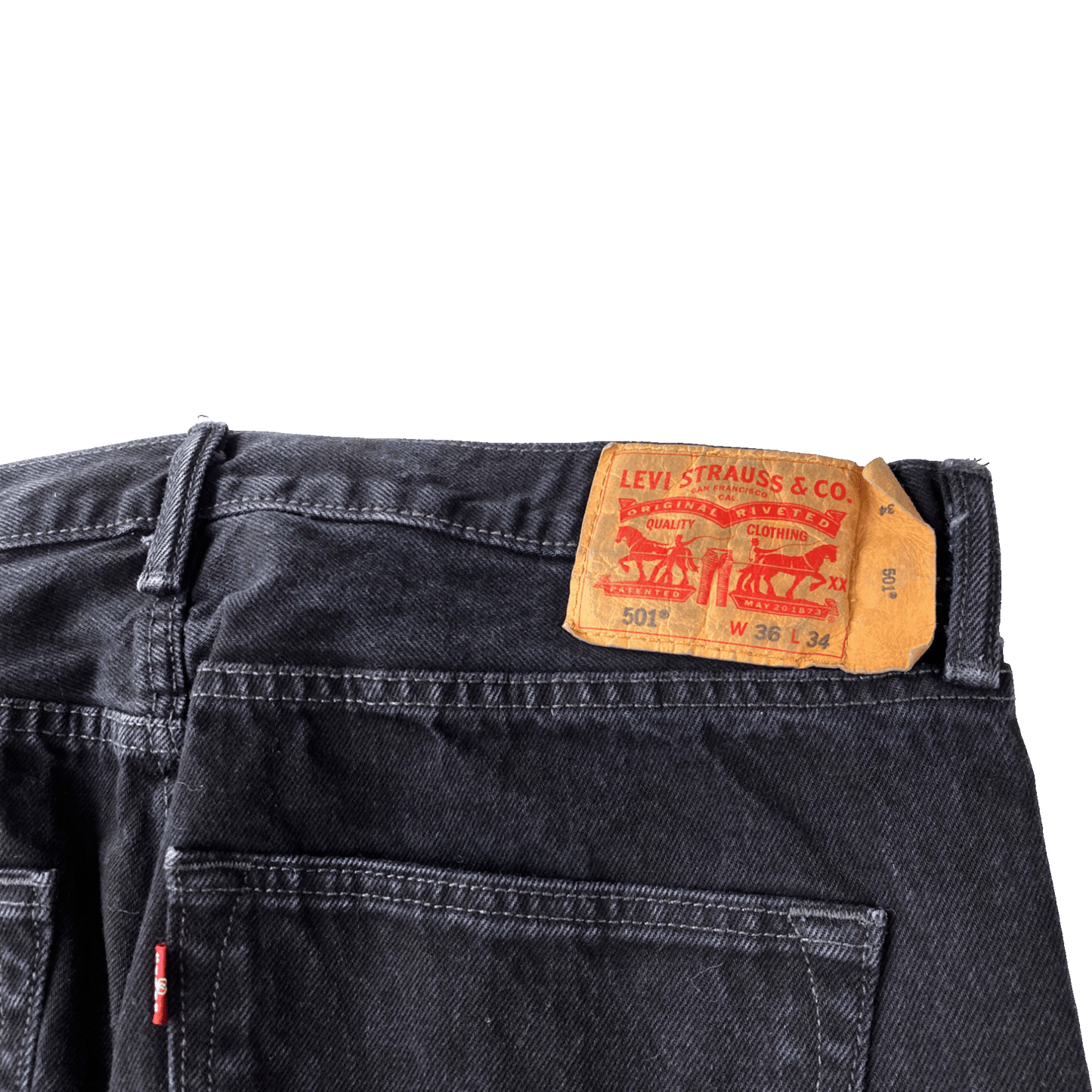 Nº74 Embroidery Jeans Vintage Levi's Black Denim / Grey