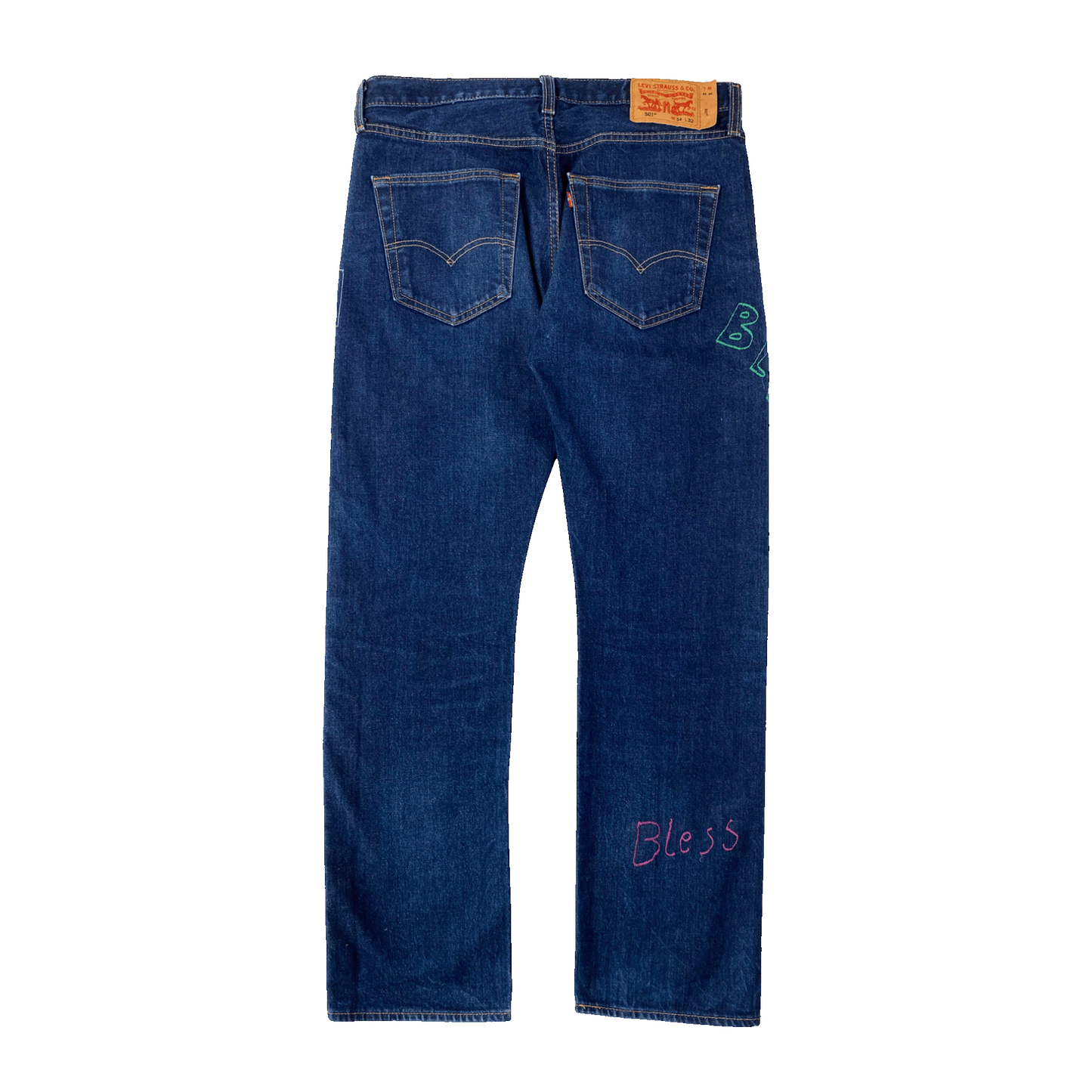 Nº71 Embroidery Jeans Vintage Levi's Denim Blue / Multicolour
