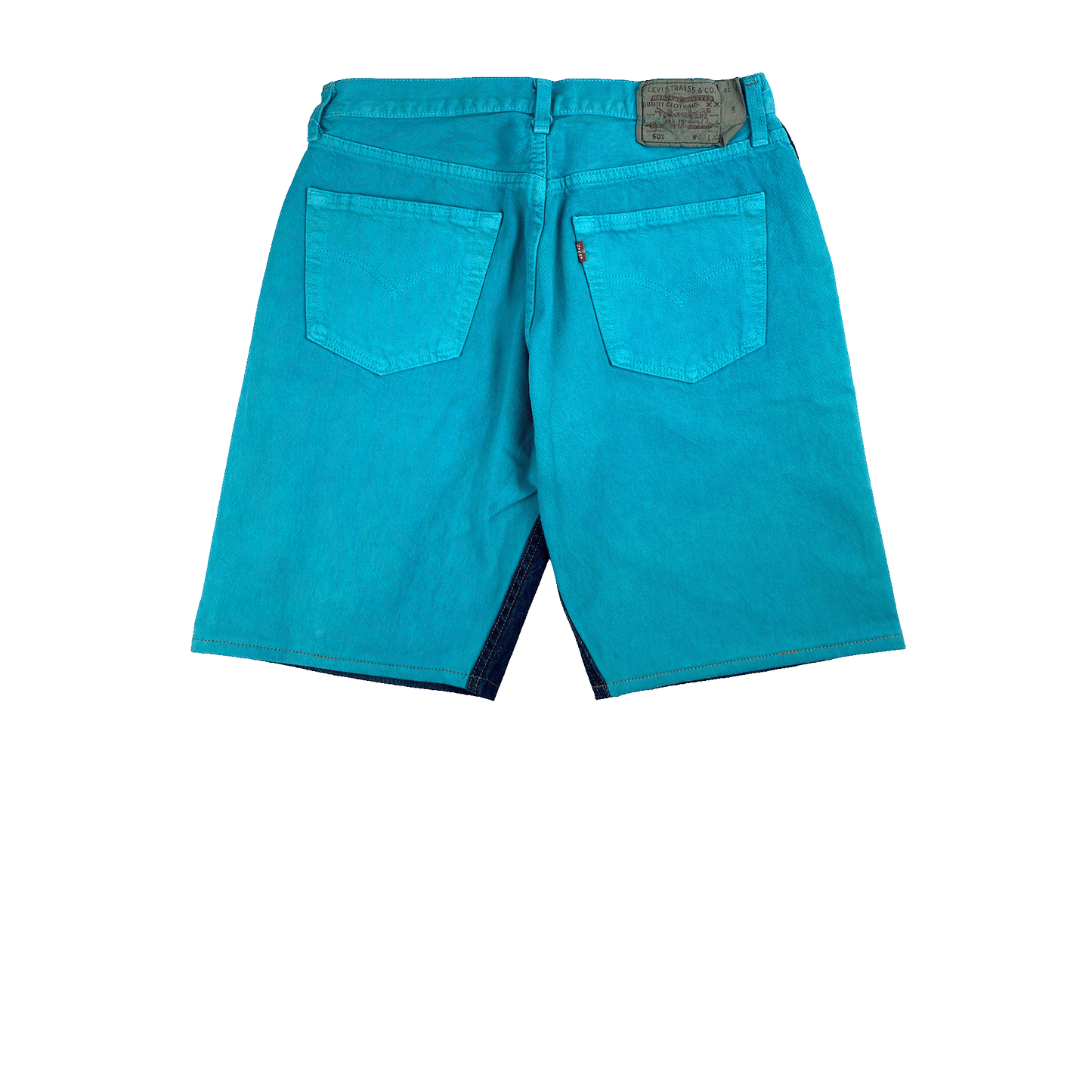 Nº67 Jeanspleatfrontshorts Turquoise / Blue