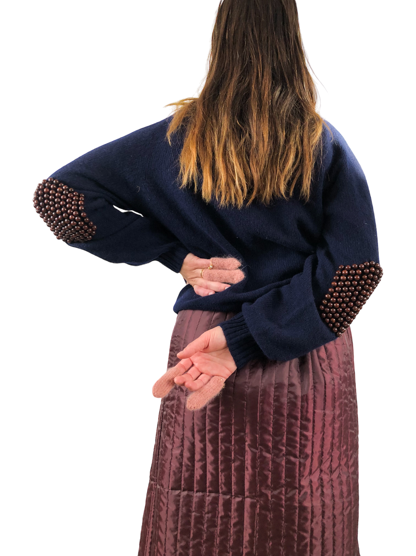 Nº73 Ring Gloves Single Chiengora® Rose