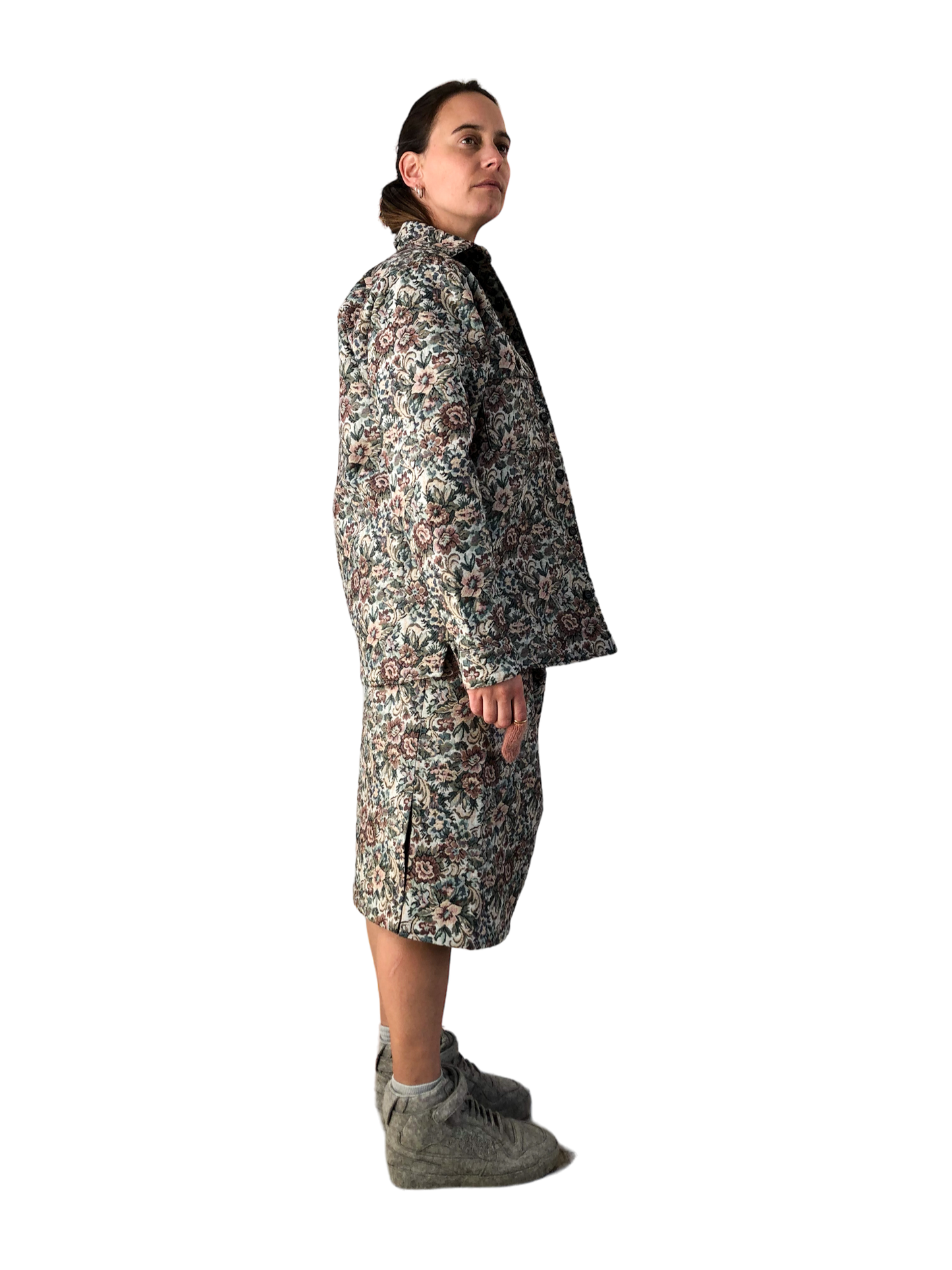 Nº75 Woodhacker Shirt Flower Gobelin Beige