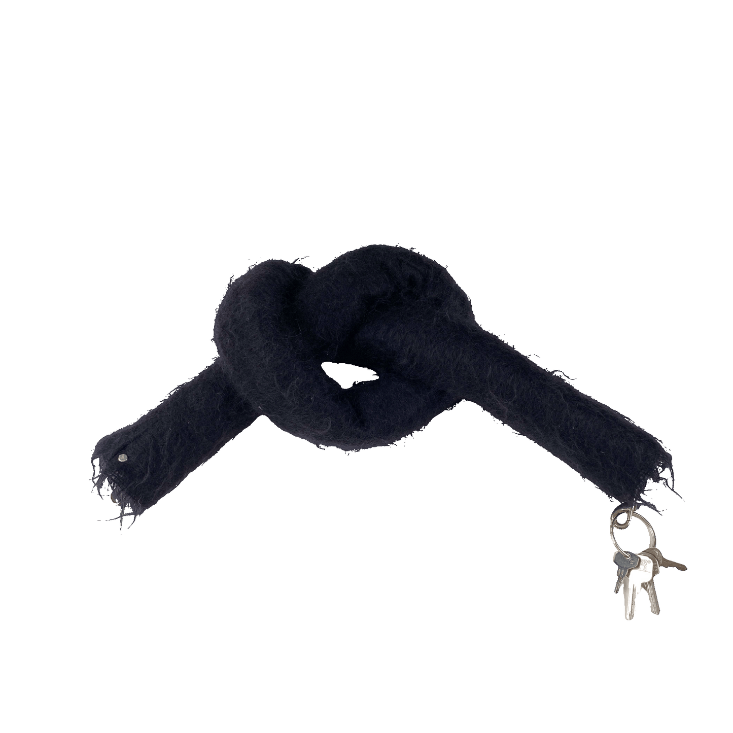 Nº75 Mohairbrezel Black Mohair