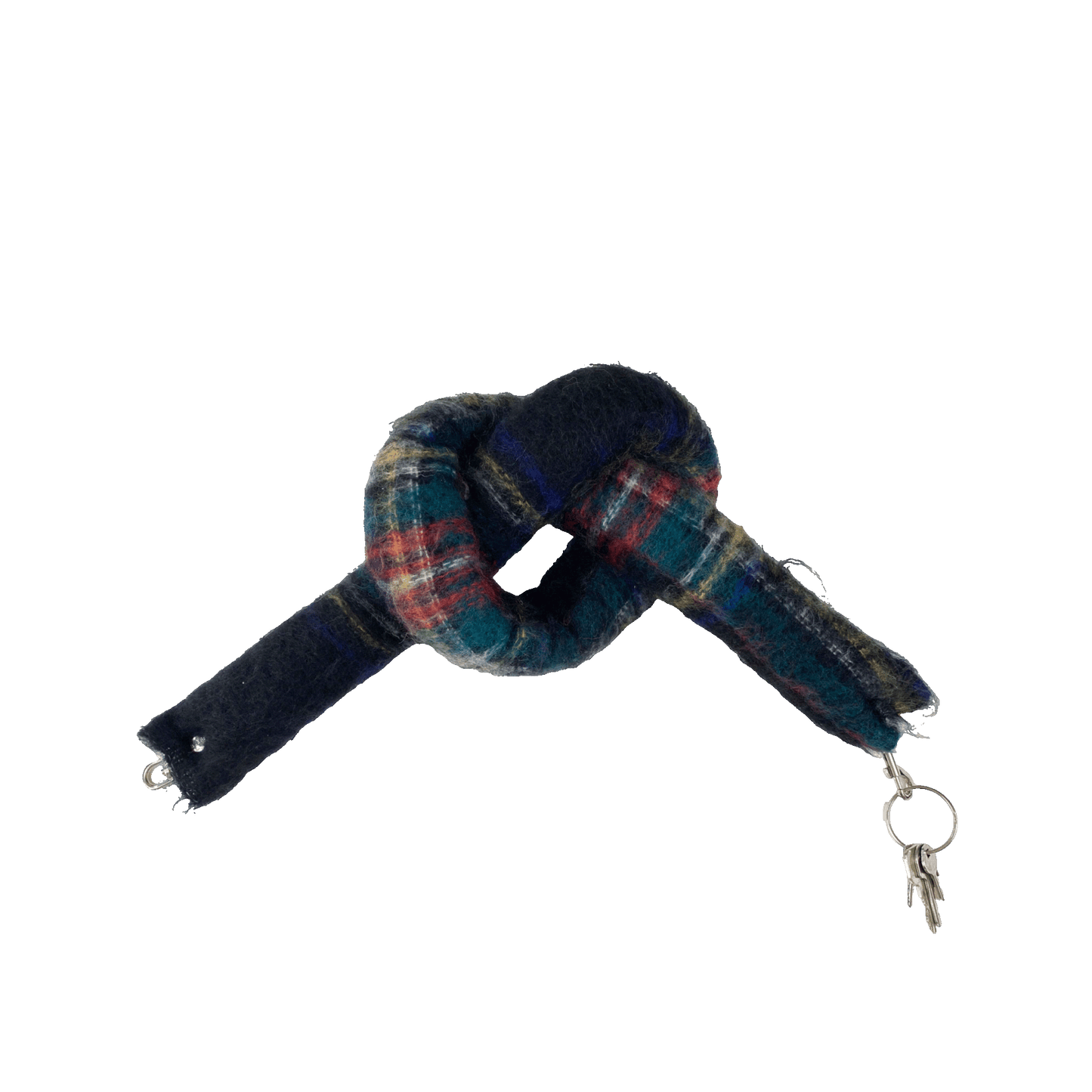 Nº75 Mohairbrezel Black Check Mohair