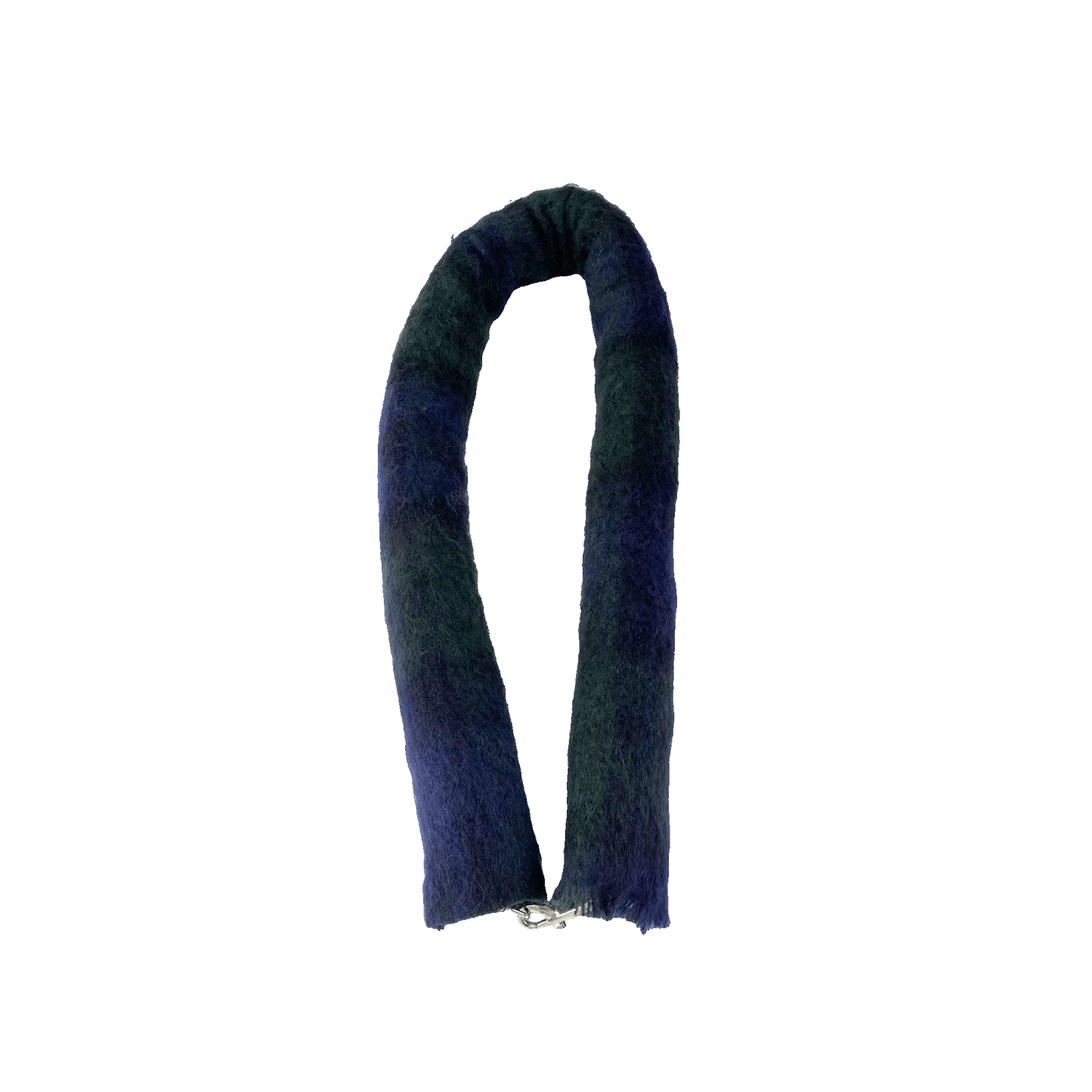 Nº75 Mohairbrezel Black Green Blue Check Mohair
