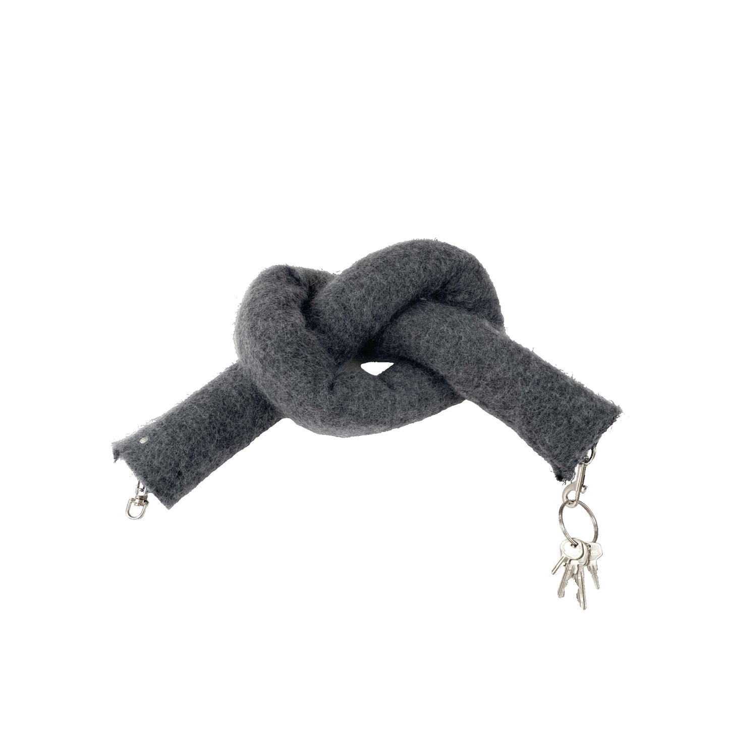 Nº75 Mohairbrezel Grey Mohair