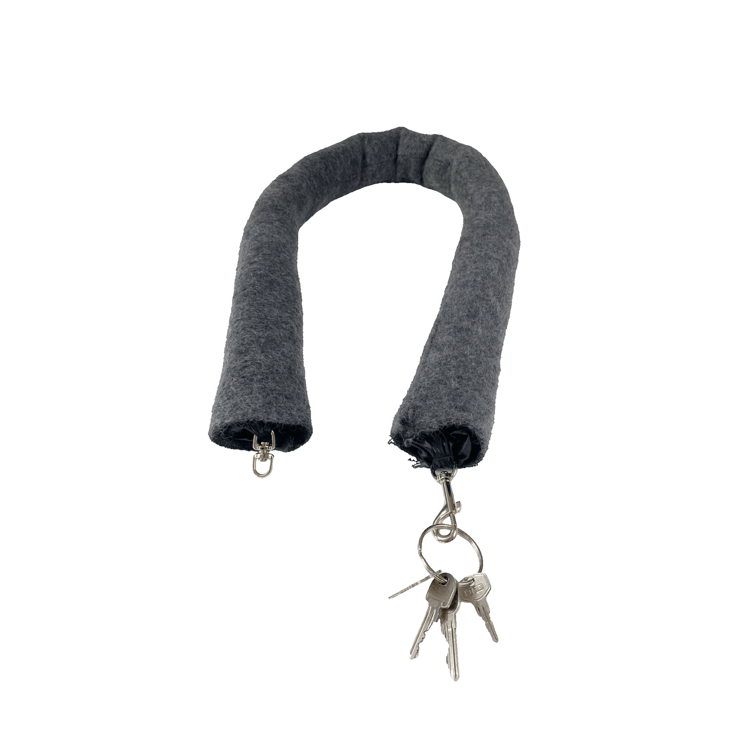 Nº75 Mohairbrezel Grey Mohair