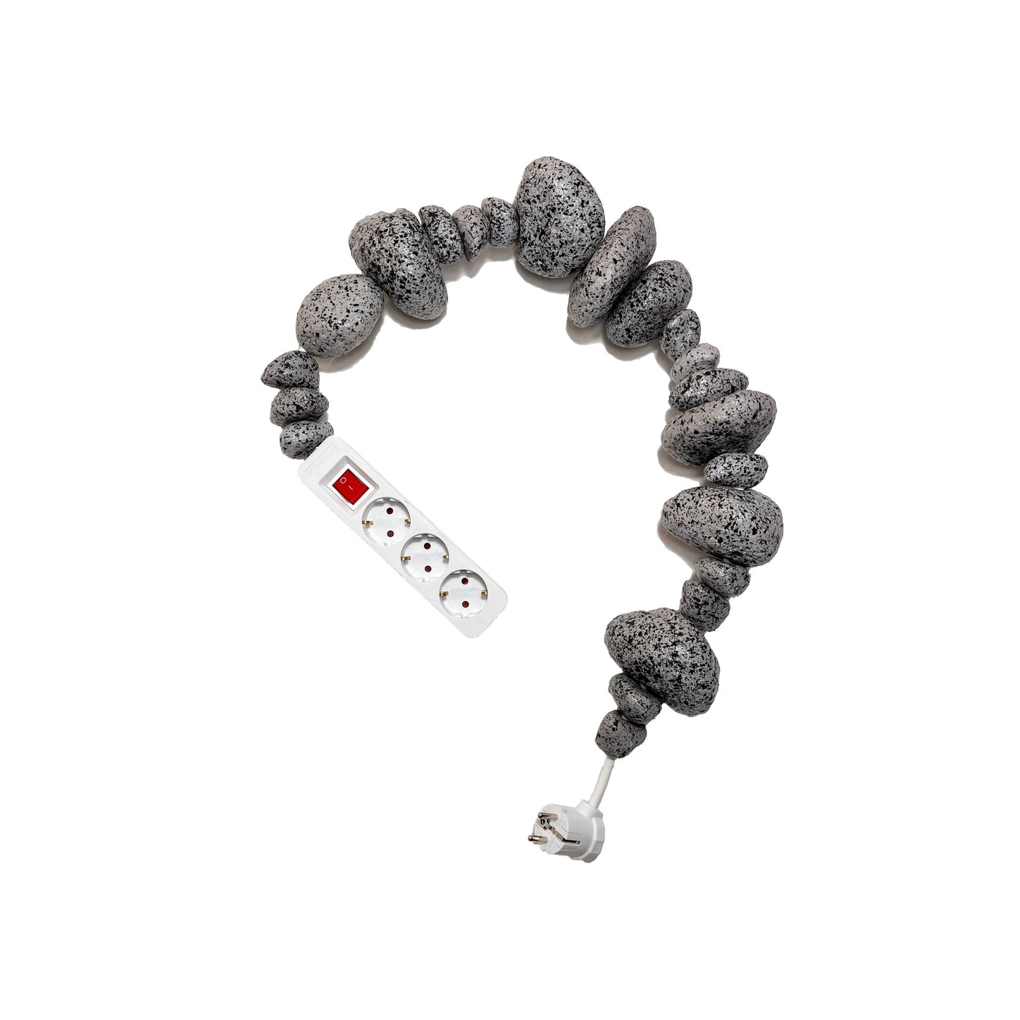 Nº26 Multiplug Artificial Stones Grey, White 1.1m