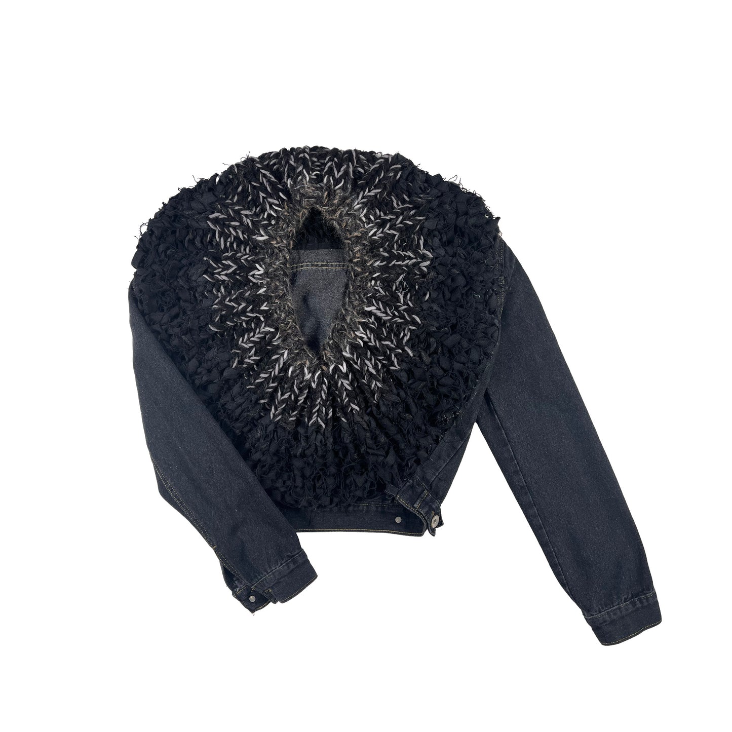 N°65 Jeanscirclejacket Denim Vintage Black