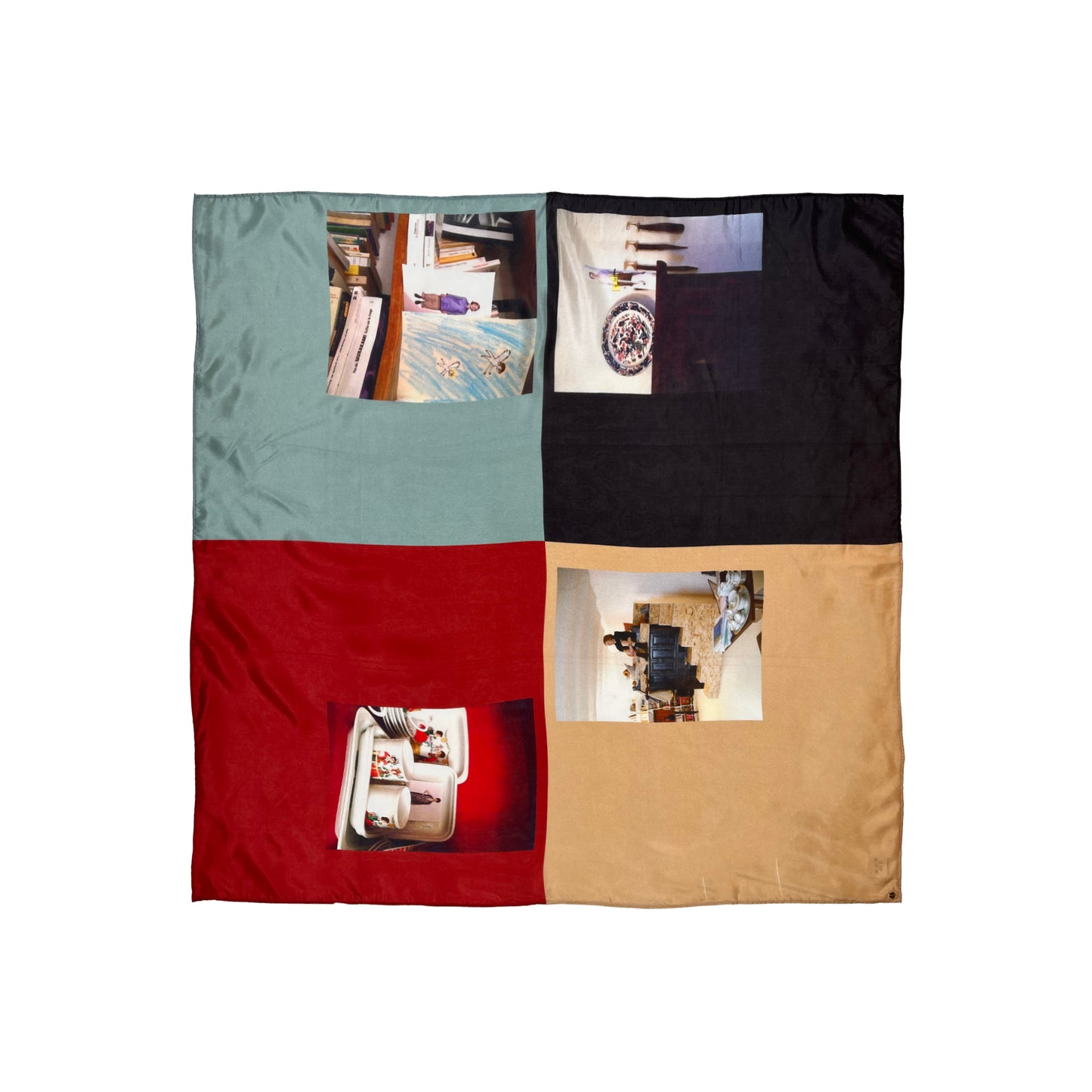 N°67 Lookbook Scarf Lightblue Print