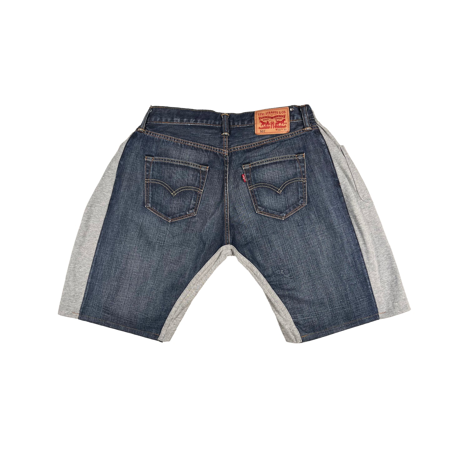 Nº69 Overjoggingshorts Light Grey / Denimblue