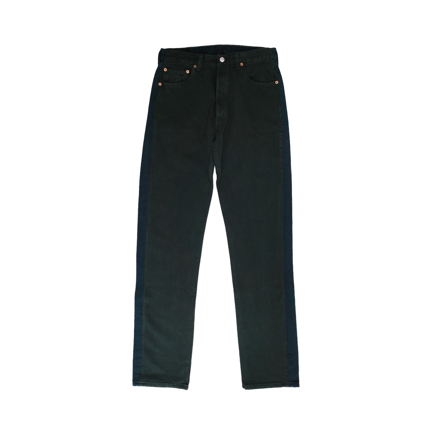 Nº73 Jeanspleatfront Bluegreen / Olivegreen