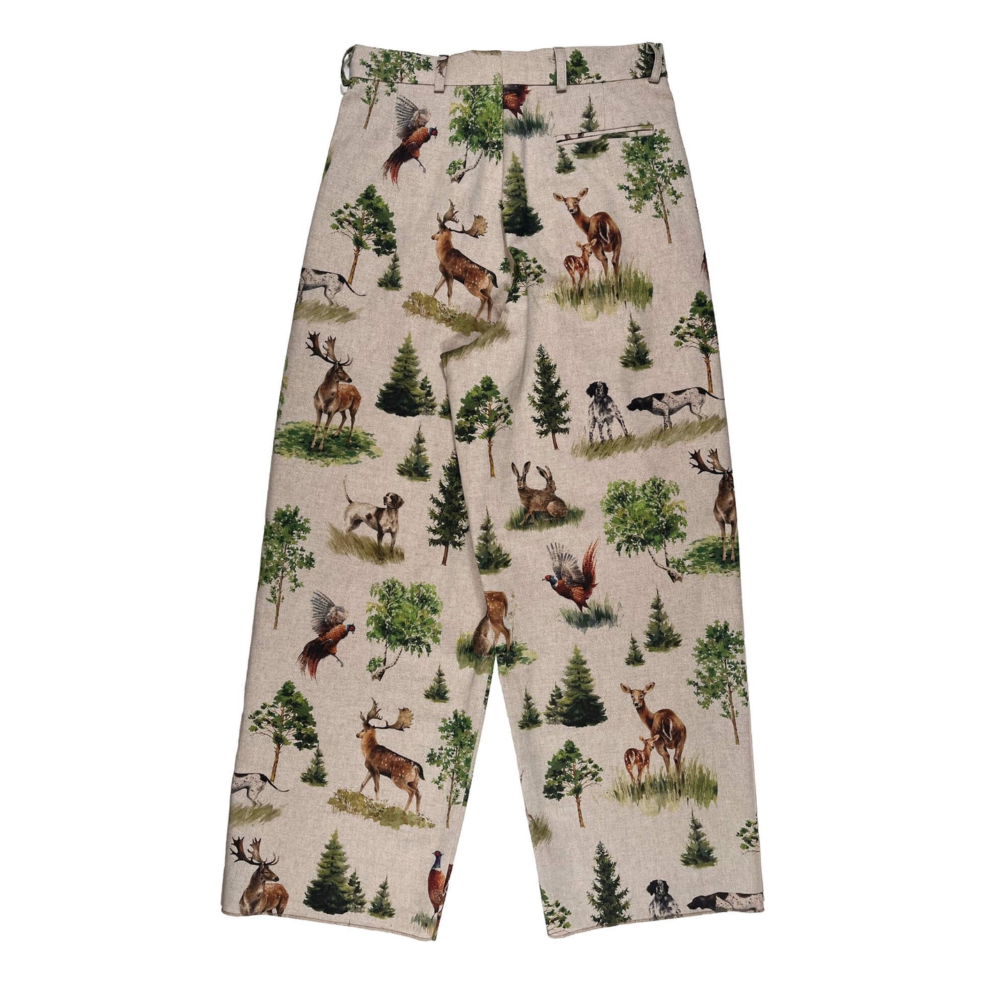 Nº74 Ultrawidepleated Forest Animals Print