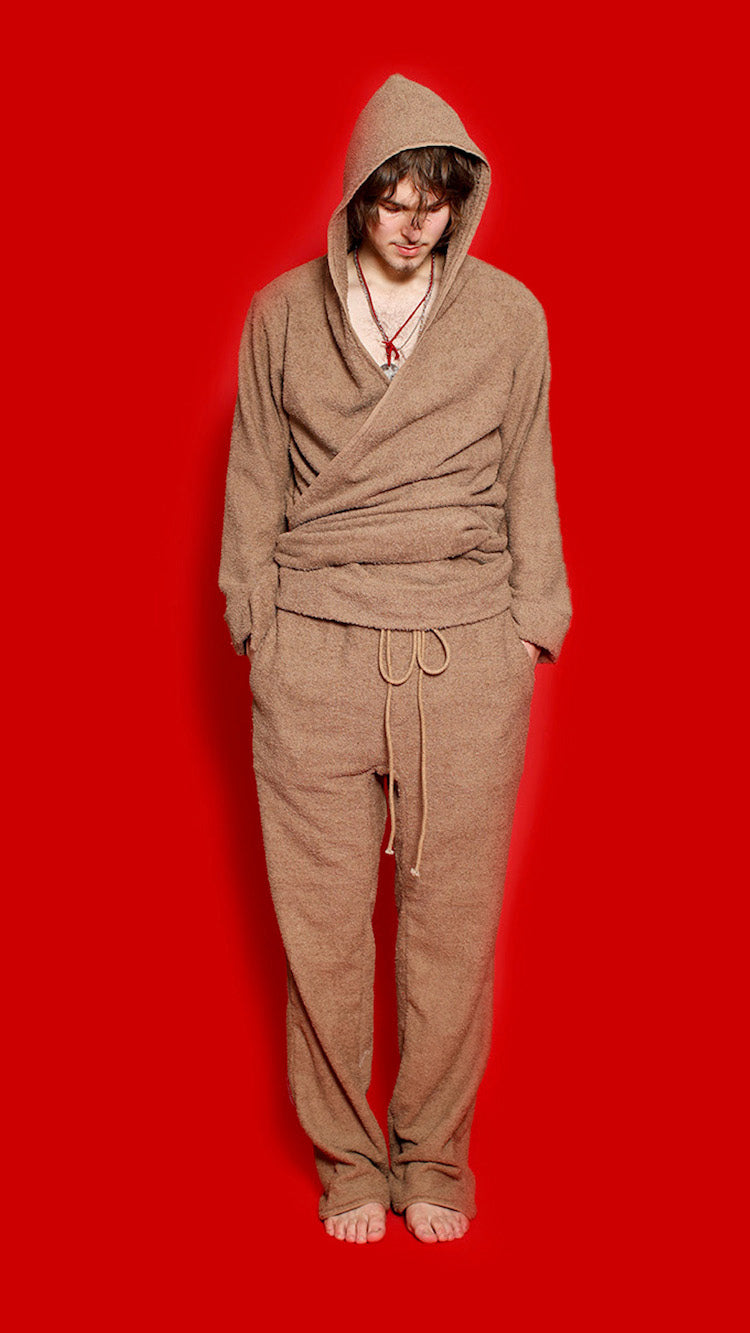 Nº75 BathrobeV-hood Terrycloth Mole