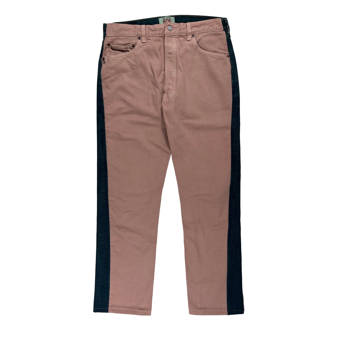 N°77 Jeanspleatfront Greenblue / Rose