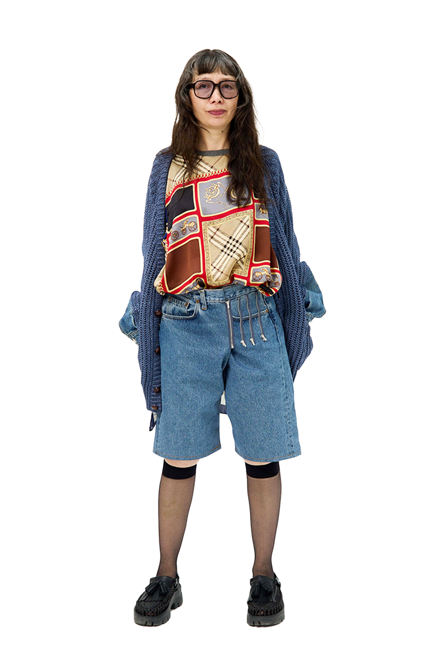 Nº77 SMLXL Readymade Bermudas Vintage Denim Blue