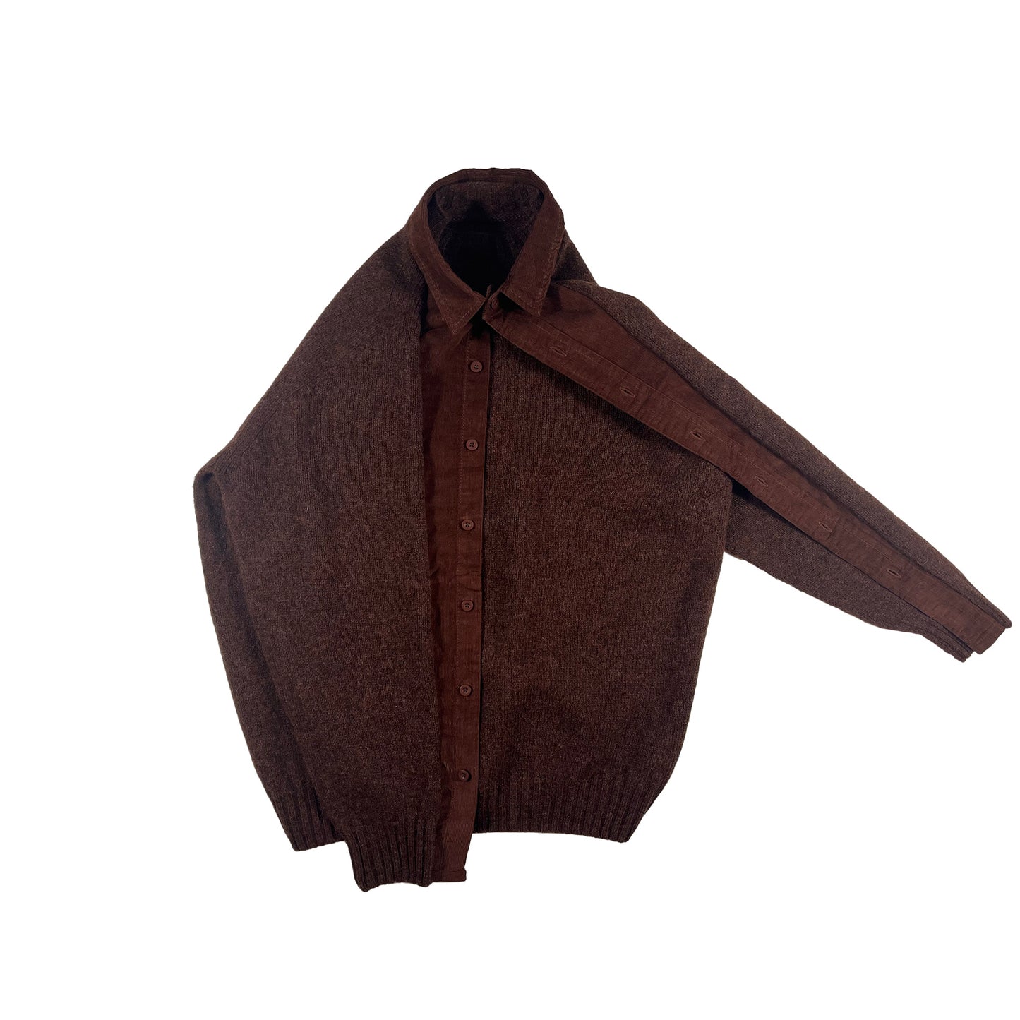 N°80 Flyingshirtsweater Brown
