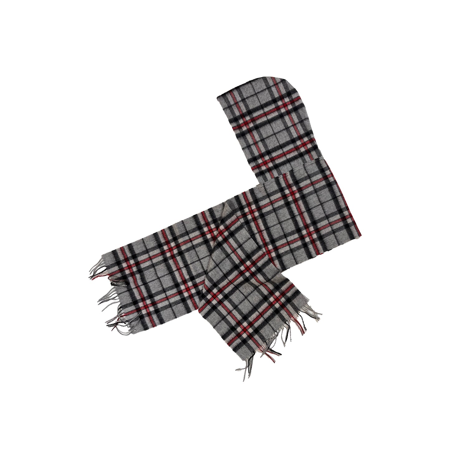 N°80 Hoodscarf Grey Check