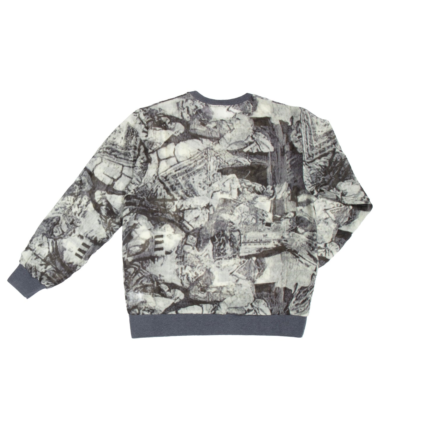 N°80 M-sweater S Print Scarf B&W Print