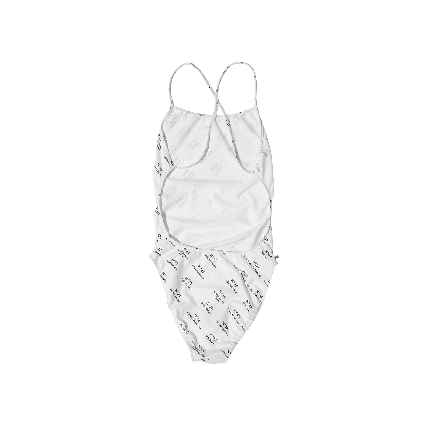 N°79 Swimsuit Crossback Numbers Print