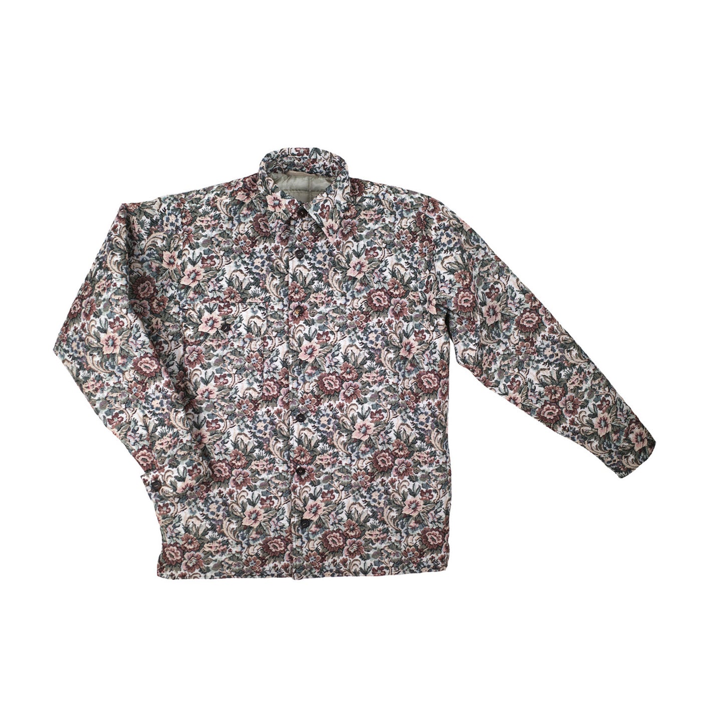 Nº75 Woodhacker Shirt Flower Gobelin Beige