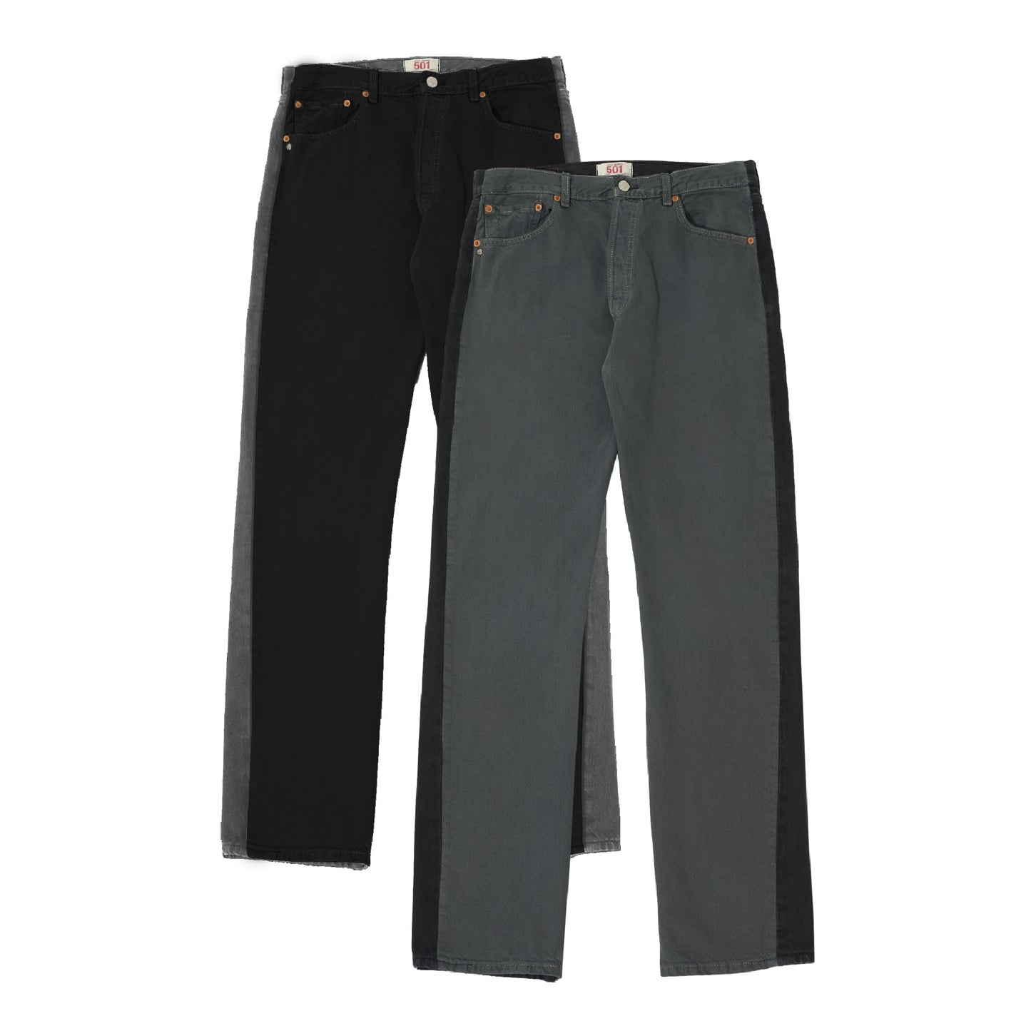 N°81 Jeanspleatfront Grey / Black