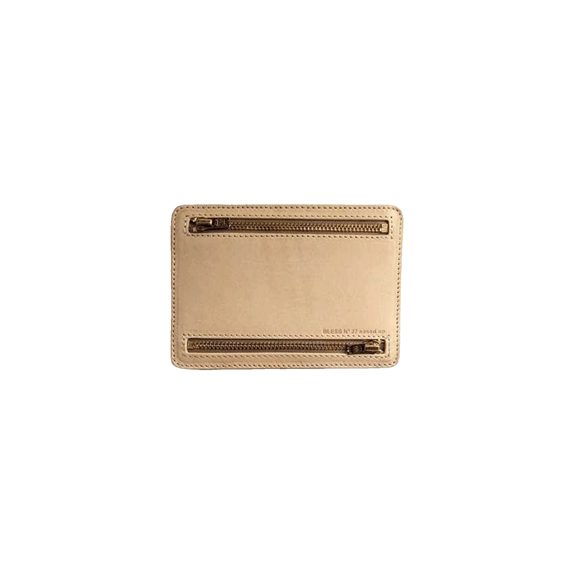 BC 4 Zipper Purse Natural – BLESS BC 4 Zipper Purse Natural – BLESS