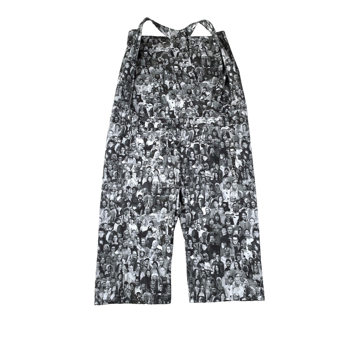 Nº77 Dungareeshorts Faces Black White