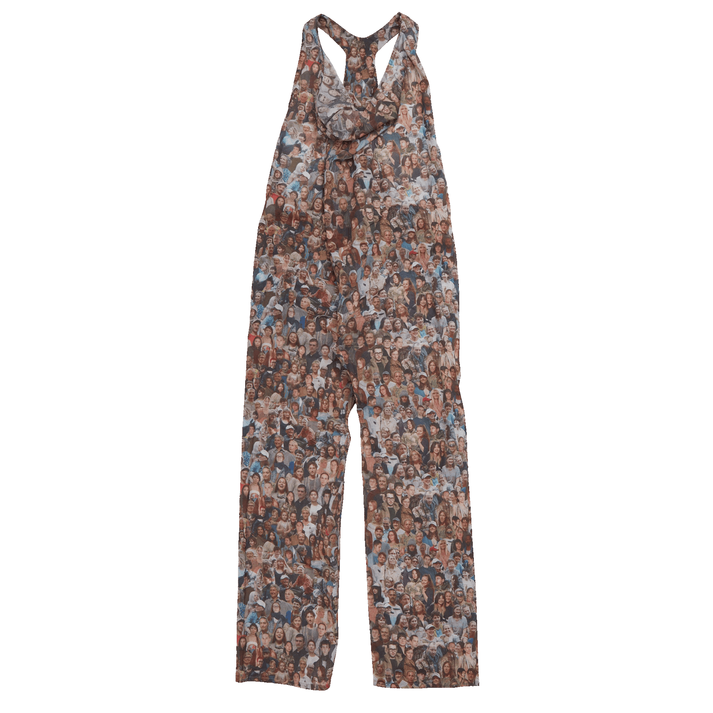 Nº77 Dungarees Faces Print