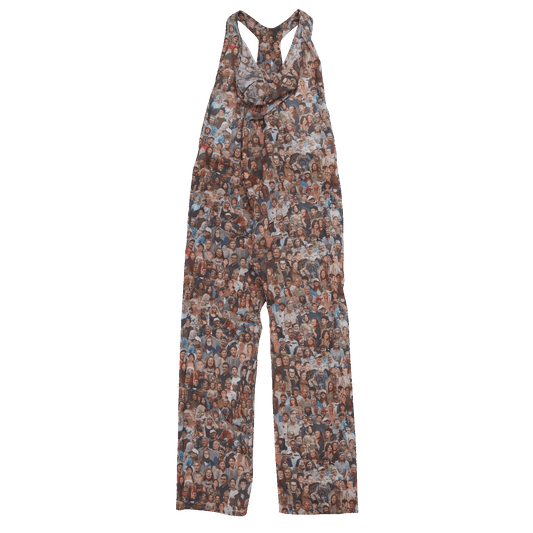 Nº77 Dungarees Faces Print