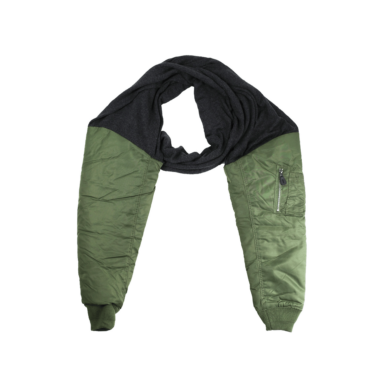 Nº75 Extended Bombersleeves Olive Grey