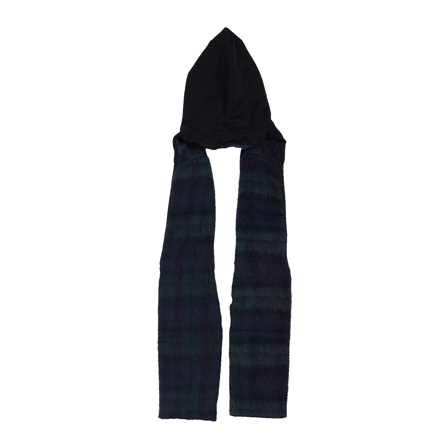 Nº78 Sweat Jeansscarf Denim Black, Blue Green Check Mohair