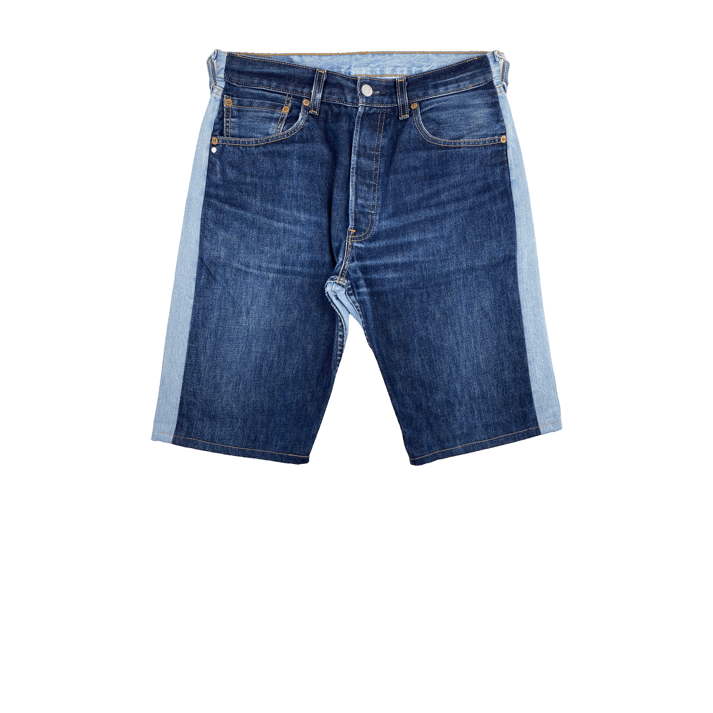 Nº77 Jeanspleatfront Shorts Lightblue / Blue