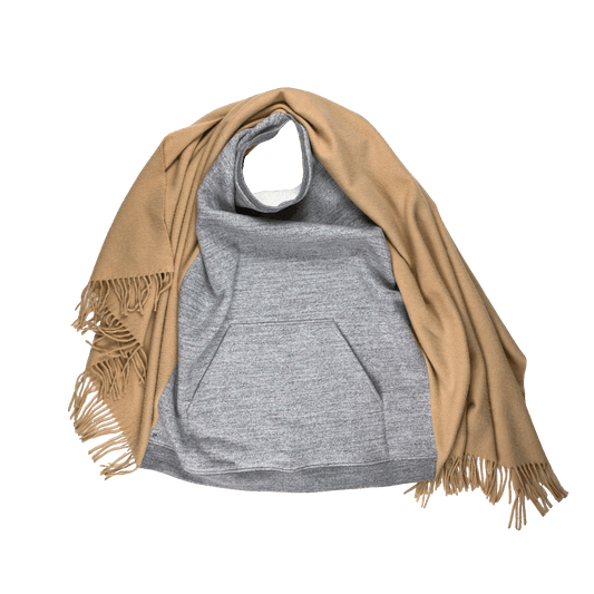 Nº70 Kangaroo Scarf Greybeige