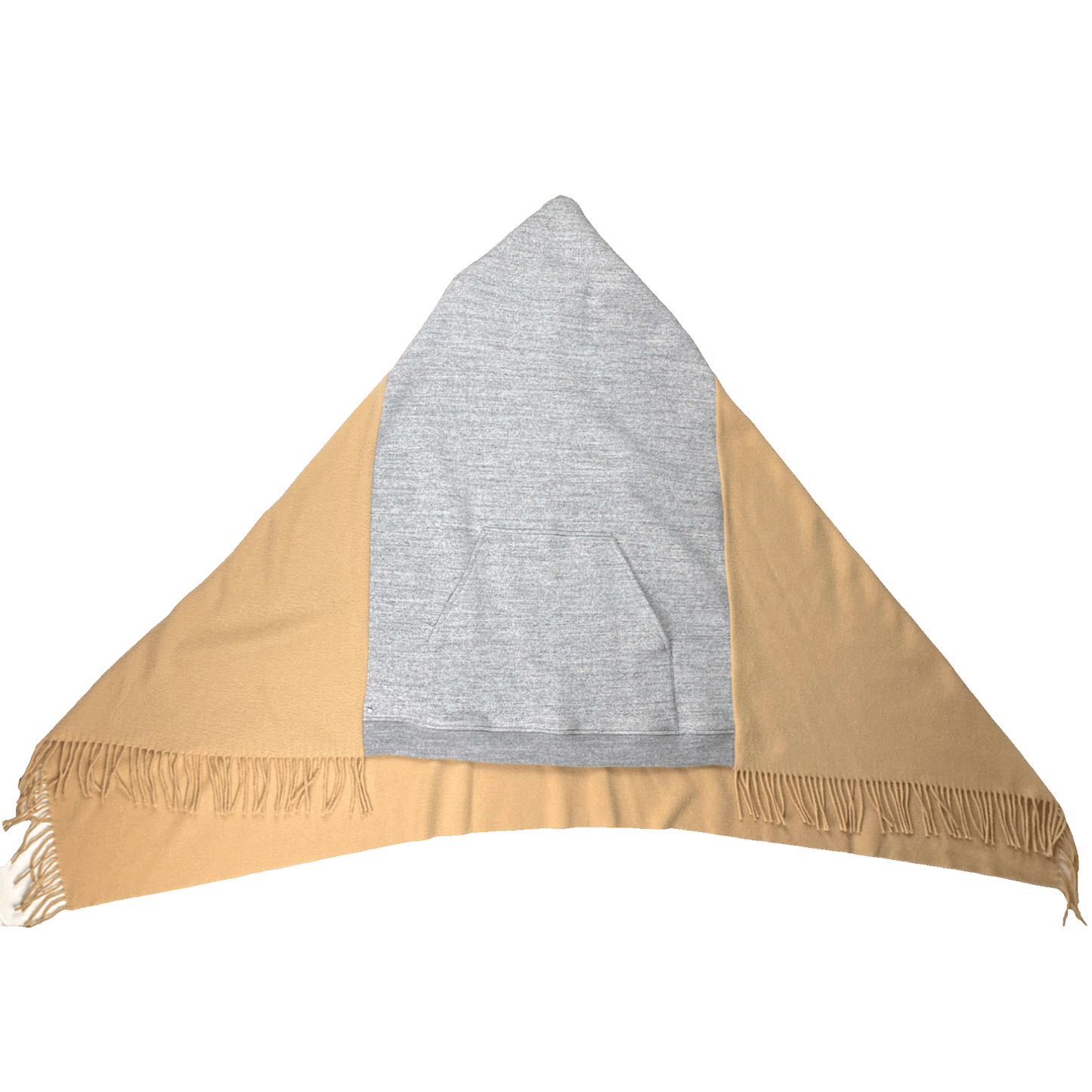 Nº70 Kangaroo Scarf Greybeige