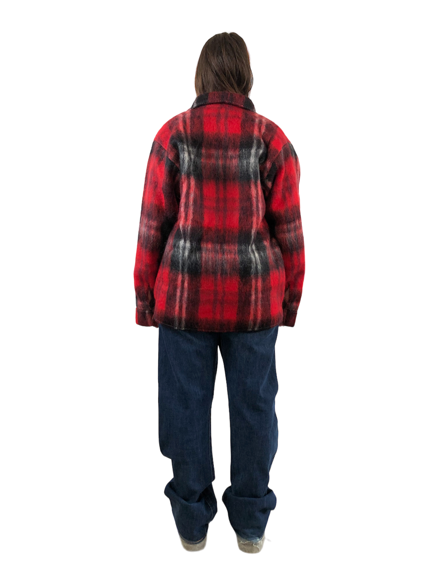 Nº68 Woodhacker Shirt Red Black Check Mohair