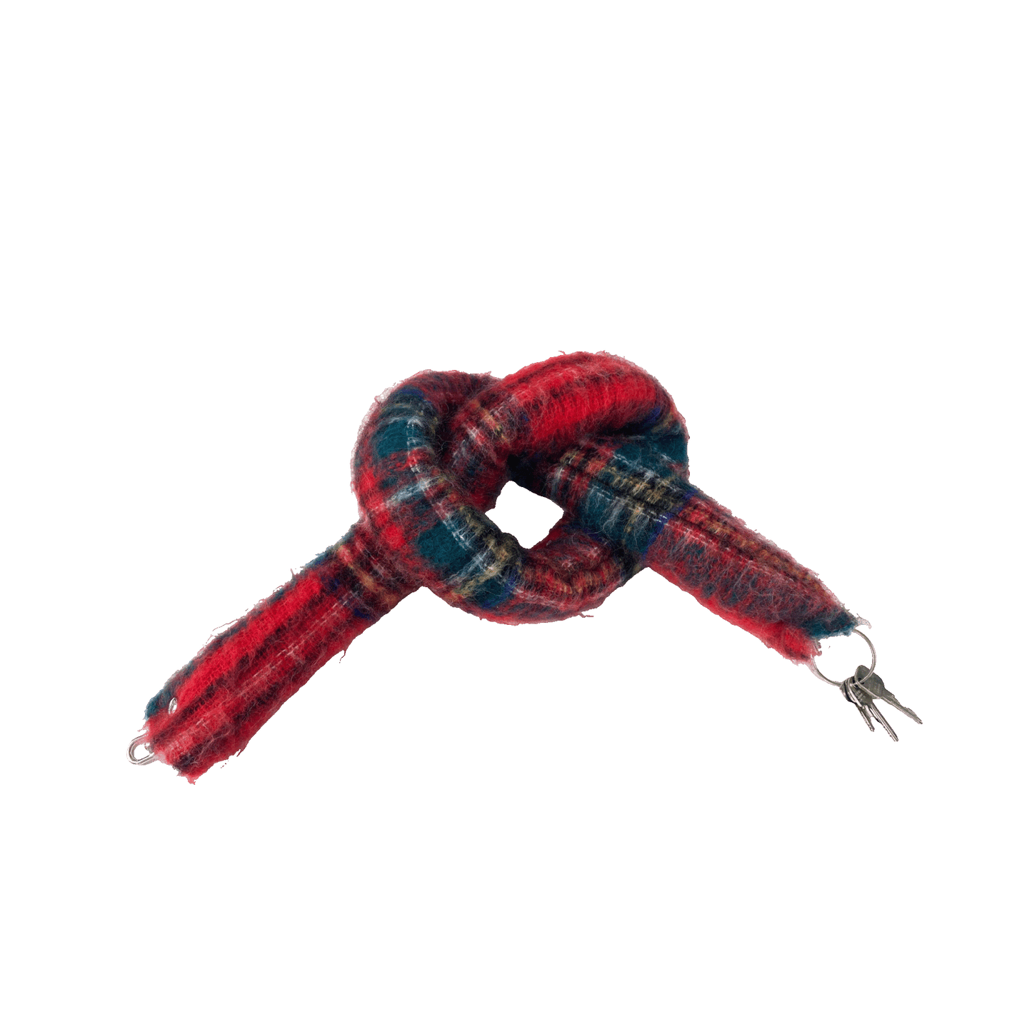 Nº75 Mohairbrezel Red Check