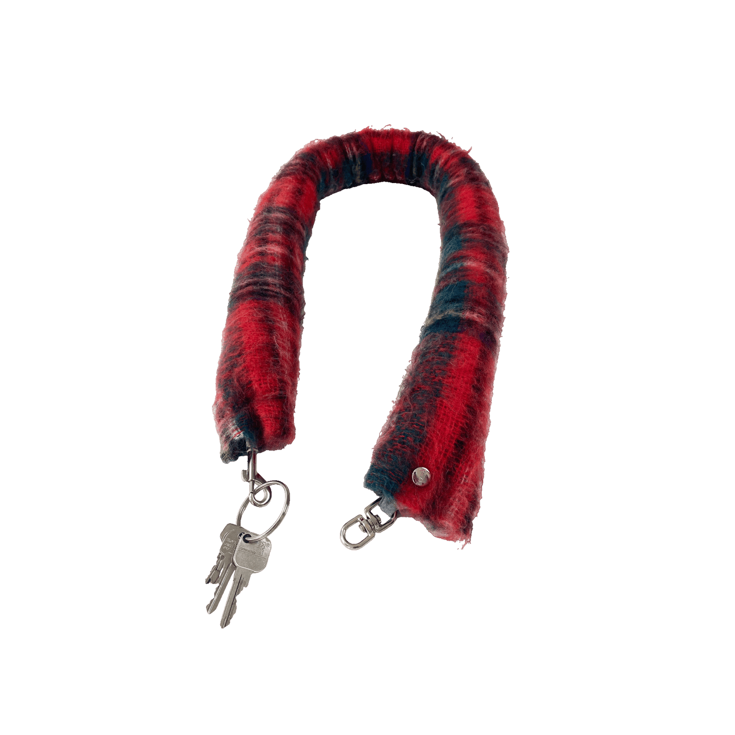 Nº75 Mohairbrezel Red Check