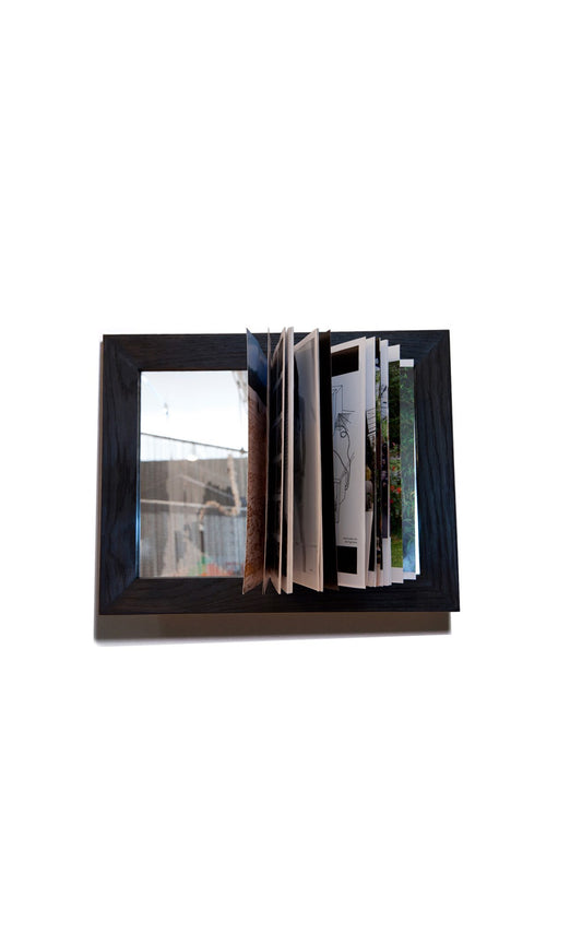 Magazine Frame Dark Wood