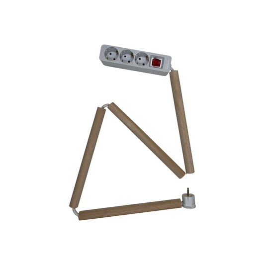 N°26 Multiplug Woodsleeve Natural, White 1.4m