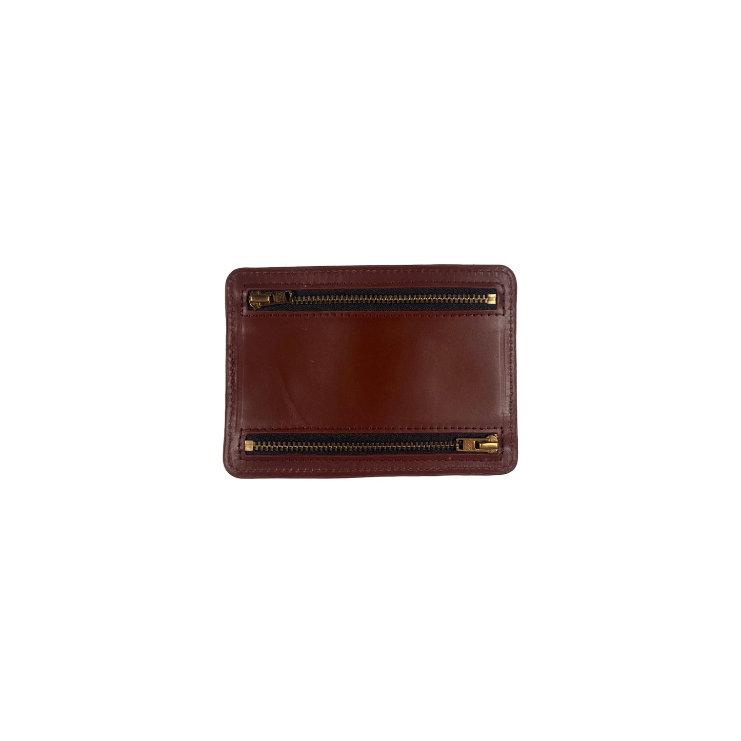 Nº27 4 Zipper Purse Reddish Brown