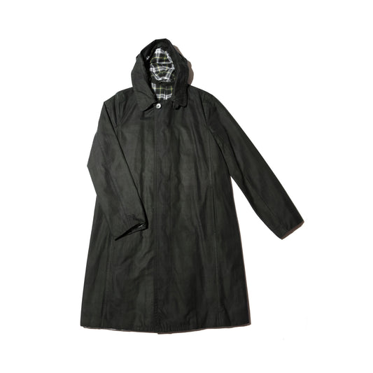 Nº59 Hoodcoat Dk Blue Wax Check