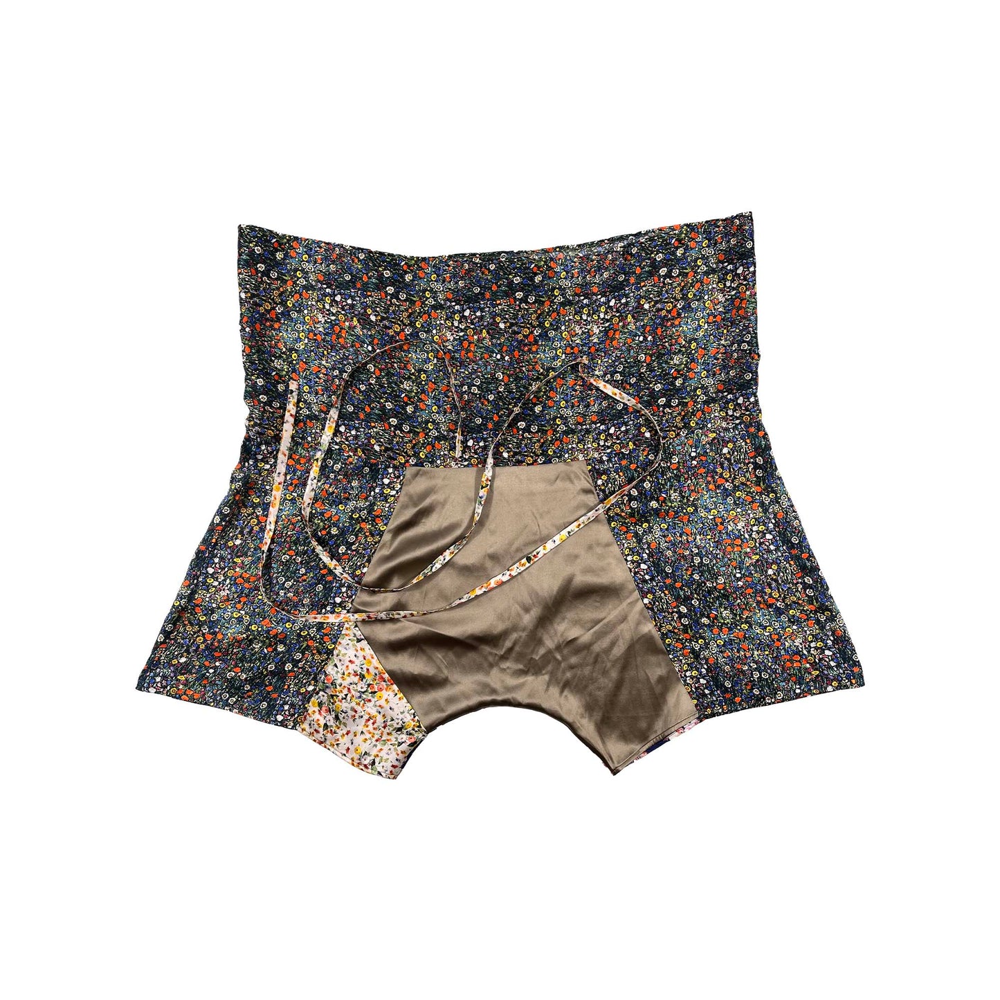 Nº59 Stone Shorts Silk Flower Print Unique