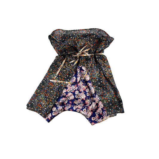 Nº59 Stone Shorts Silk Flower Print Unique