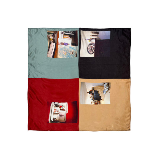 N°67 Lookbook Scarf Lightblue Print