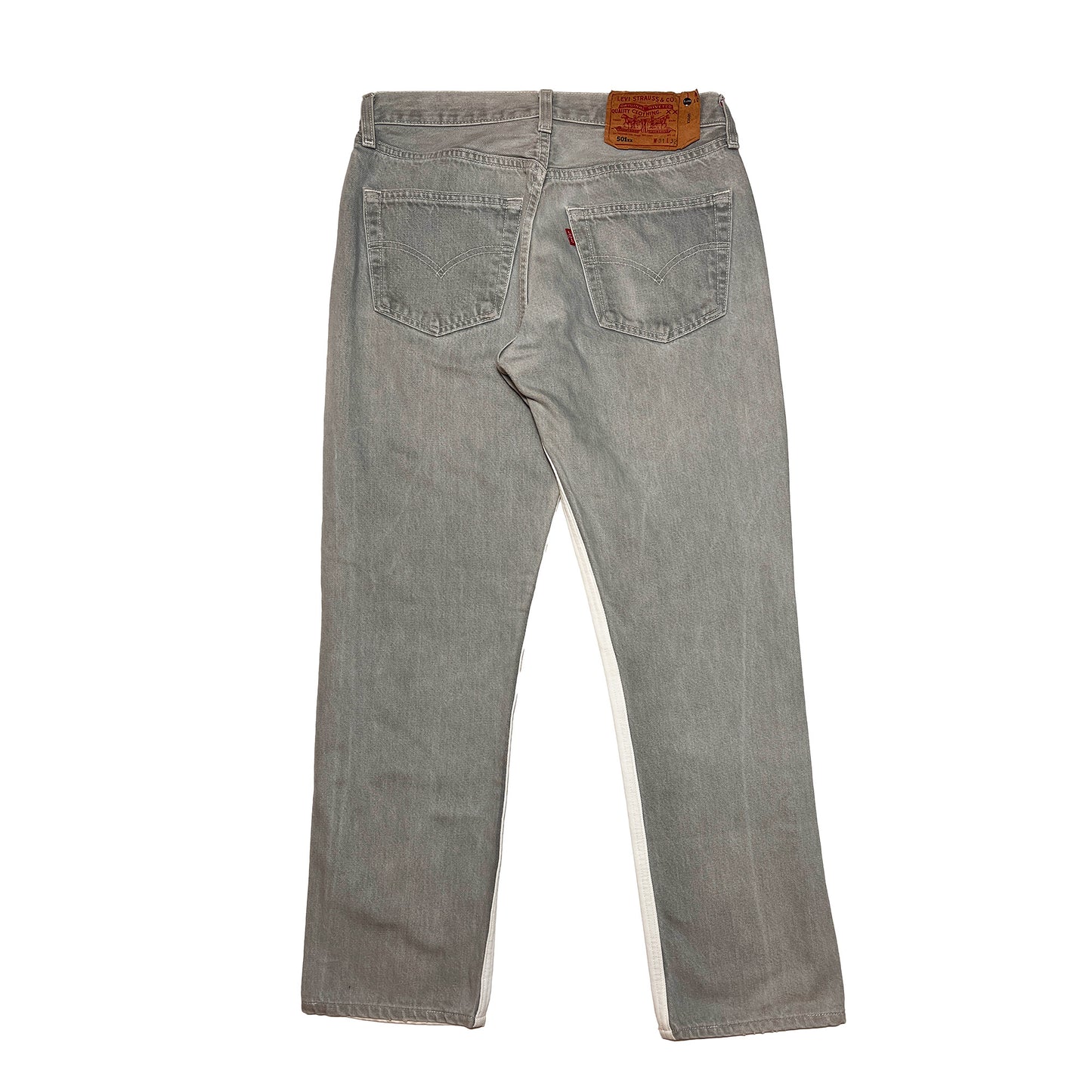 Nº69 Jeanspleatfront White / Grey